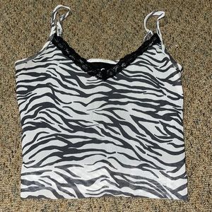 zebra tank top